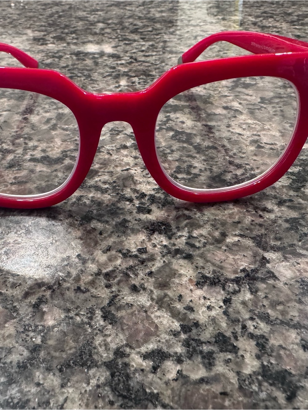 Red reading glasses. 1.5 strength.